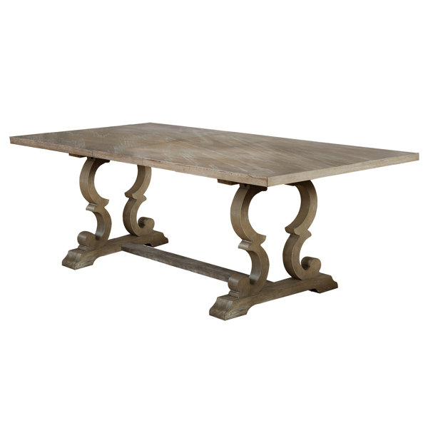 Ophelia & Co. Cogdill Extendable Pine Solid Wood Dining Table & Reviews